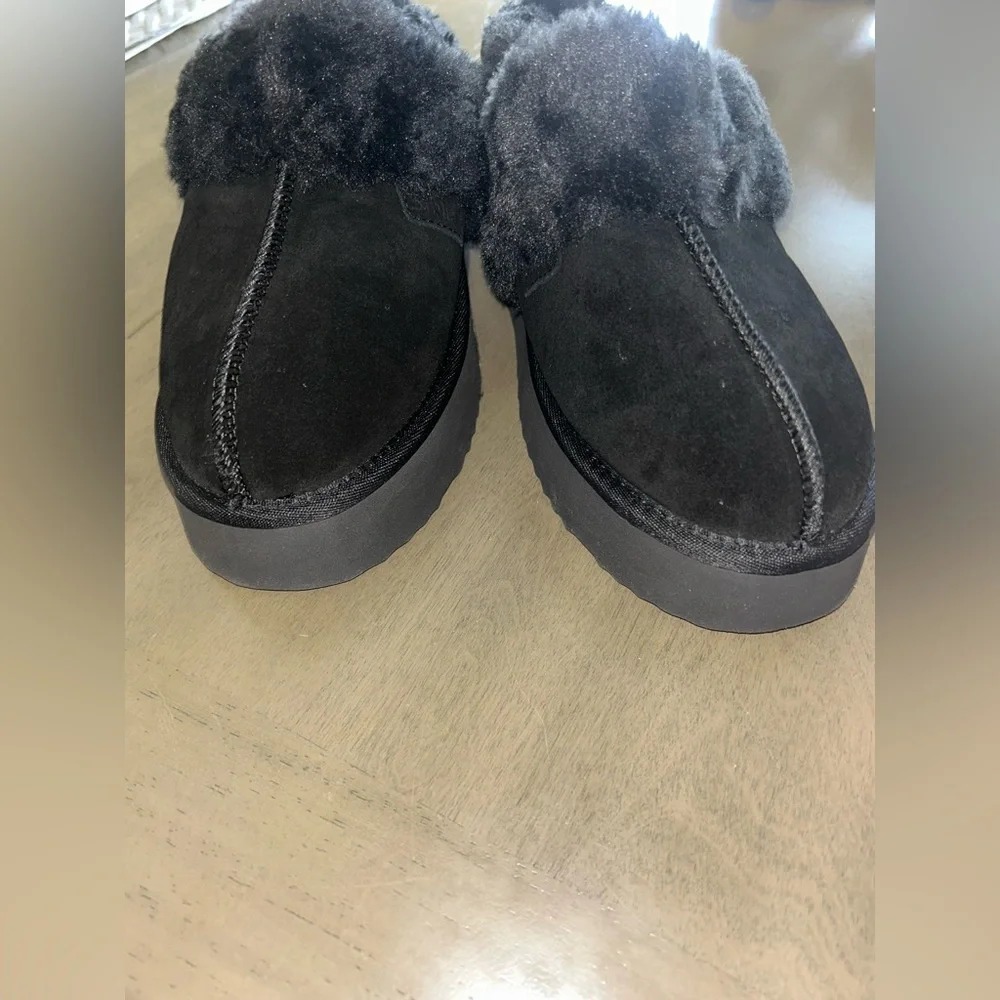 Stelle genuine suede platform slippers size 7 - Picture 7 of 8